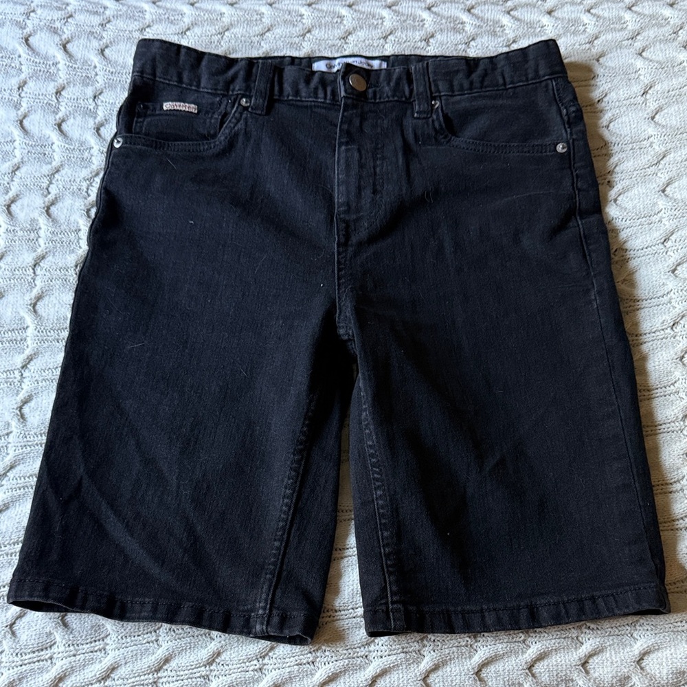 Calvin Klein Black Denim Shorts
